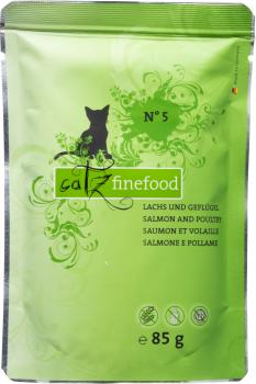 catz flnefood  N°5 Lachs & Geflügel 85g