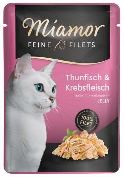 Miamor Feine Filets - Thunfisch & Krebs, Portionsbeutel 100 g
