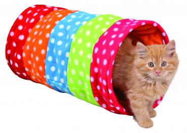 Spieltunnel, Fleece, ø 25 50 cm, bunt