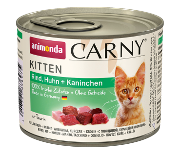 Animonda Carny Kitten Rind, Huhn + Kaninchen 200 g
