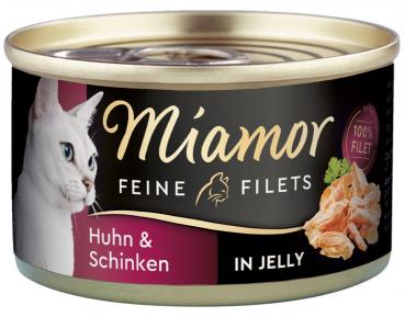 Miamor Feine Filets - Huhn & Schinken, Dose 100 g
