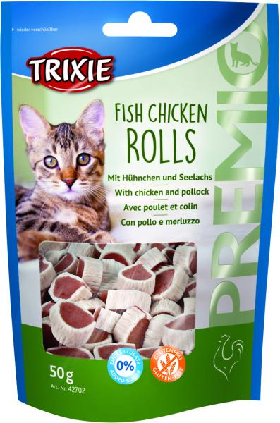 PREMIO Rolls, Hühnchen/Seelachs, 50 g